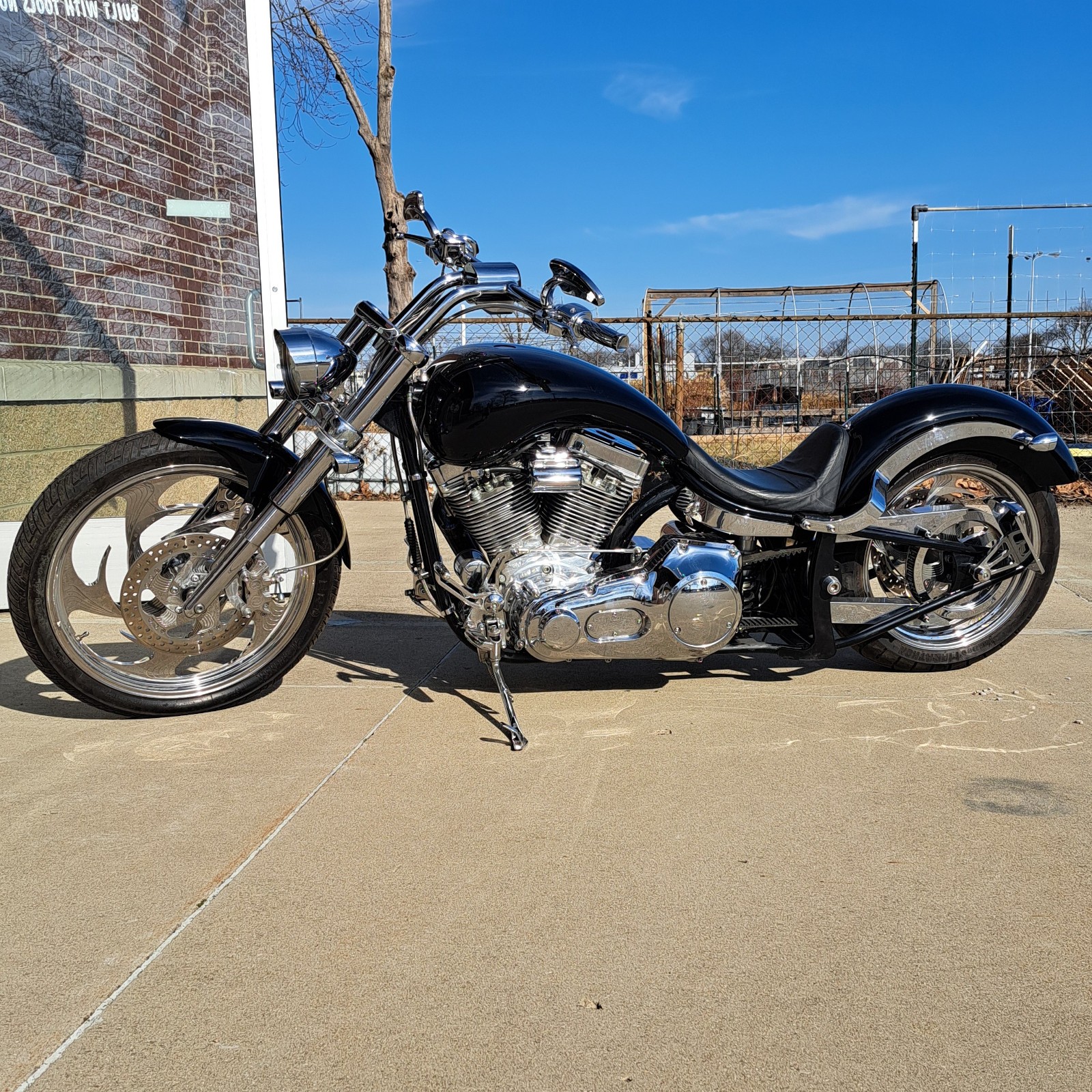 2001 Wild West Motor Company Custom Peacemaker V-Twin Softail Chopper Motorcycle