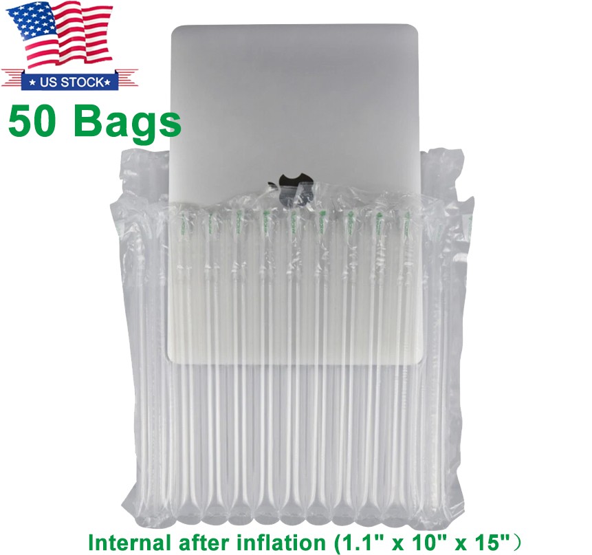 Inflatable 14 - 15 Inches Laptop Protective Air Bubble Column Bags 50 Pieces 