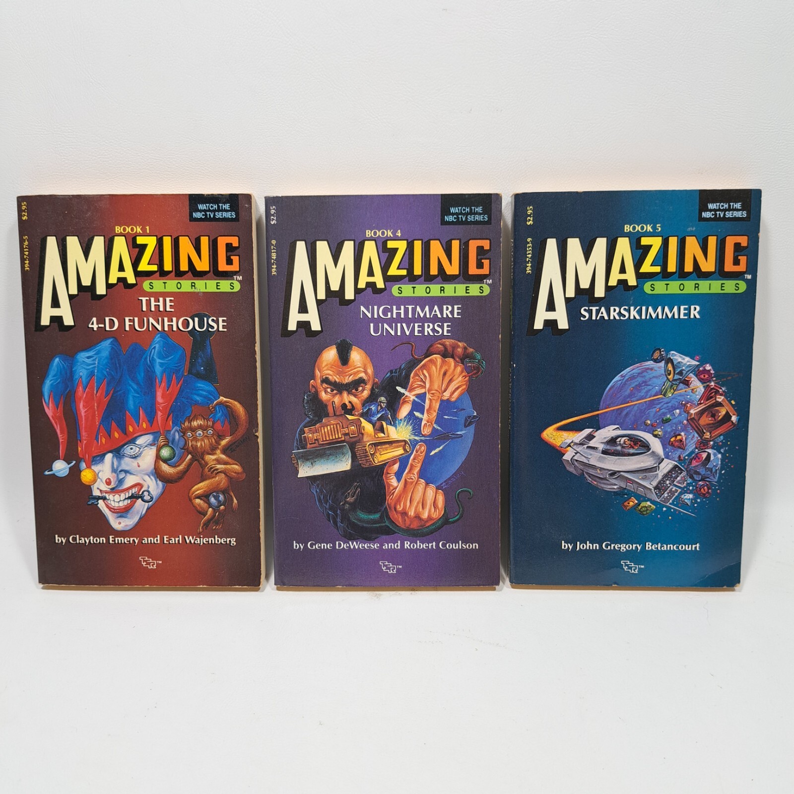 Amazing Stories Series Books 1, 4 & 5 Dated 1985/86 NBC TV Series LOT of 3 Amazing Stories Series Books 1, 4 & 5 Dated 1985/86 NBC TV Series LOT of 3
