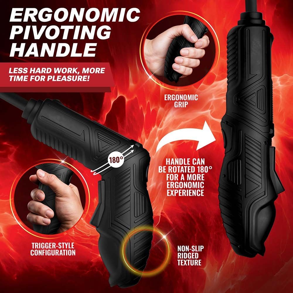 Handheld Electric Pump Handle Black + Silicone 10\