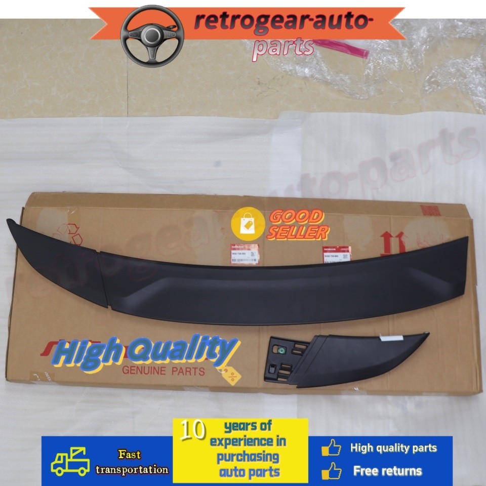 OEM R+L Hood Garnish Upper Molding Trim for Honda 15-20 Fit