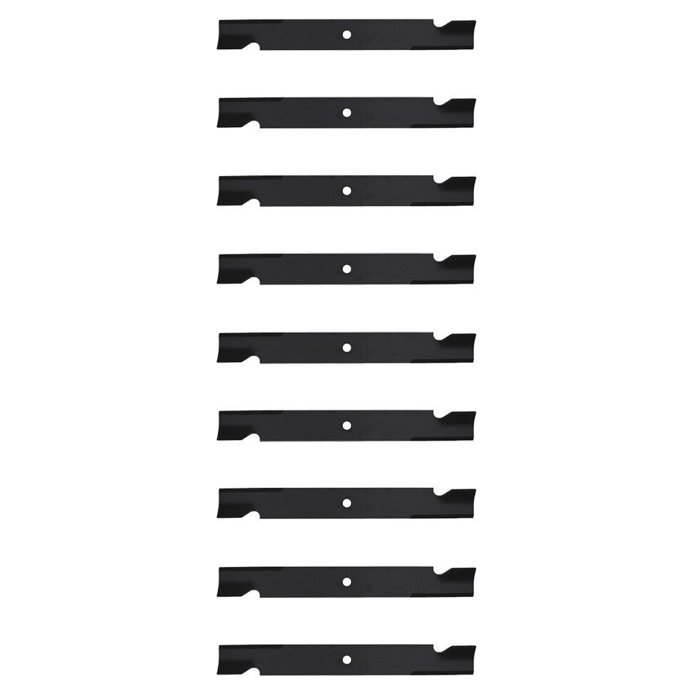 Qty 9: Notched High-Lift Mower Blade Fits Hustler Replaces 794685