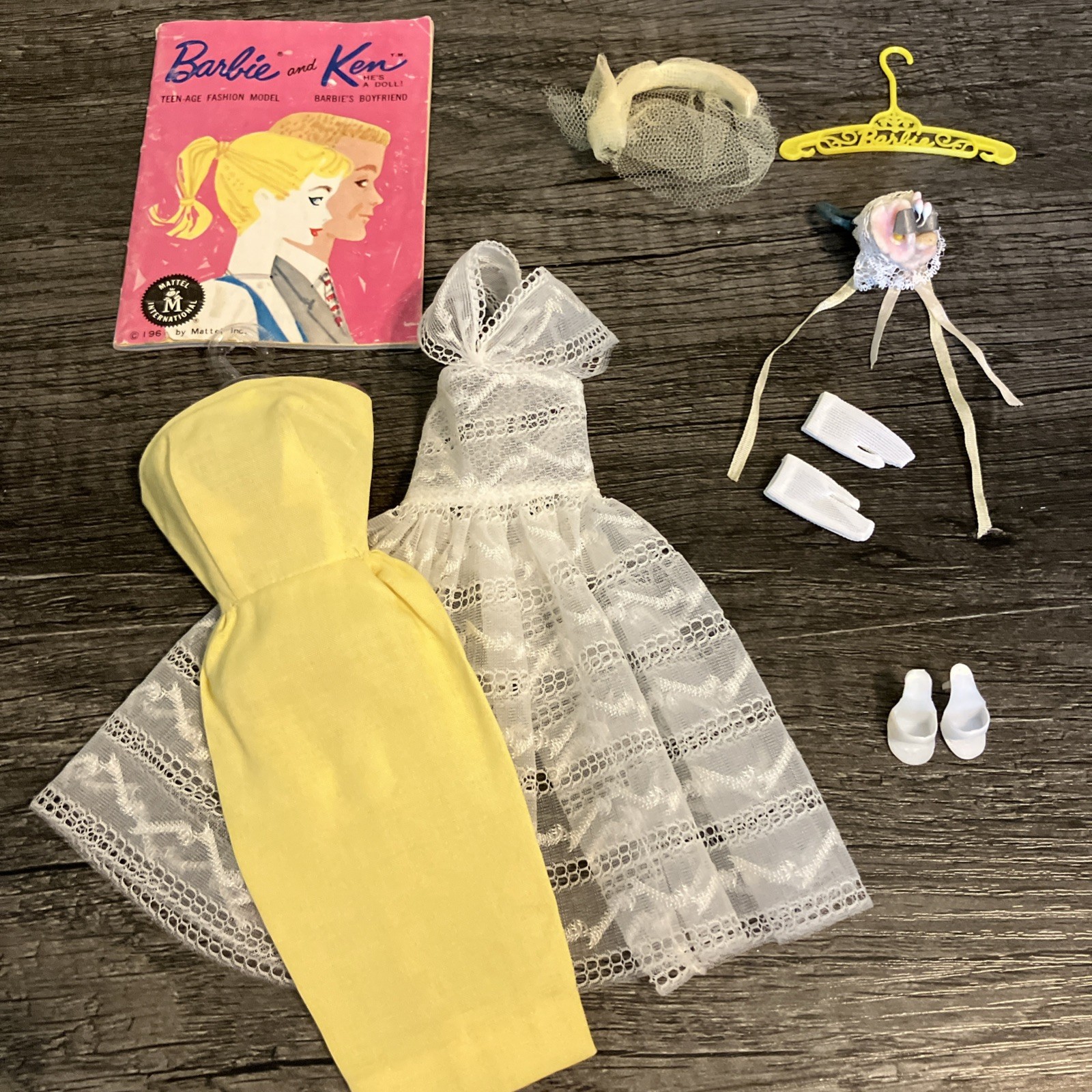 Vintage Barbie Fashion Orange Blossom 987 - COMPLETE Original 1961 Set MINTY*