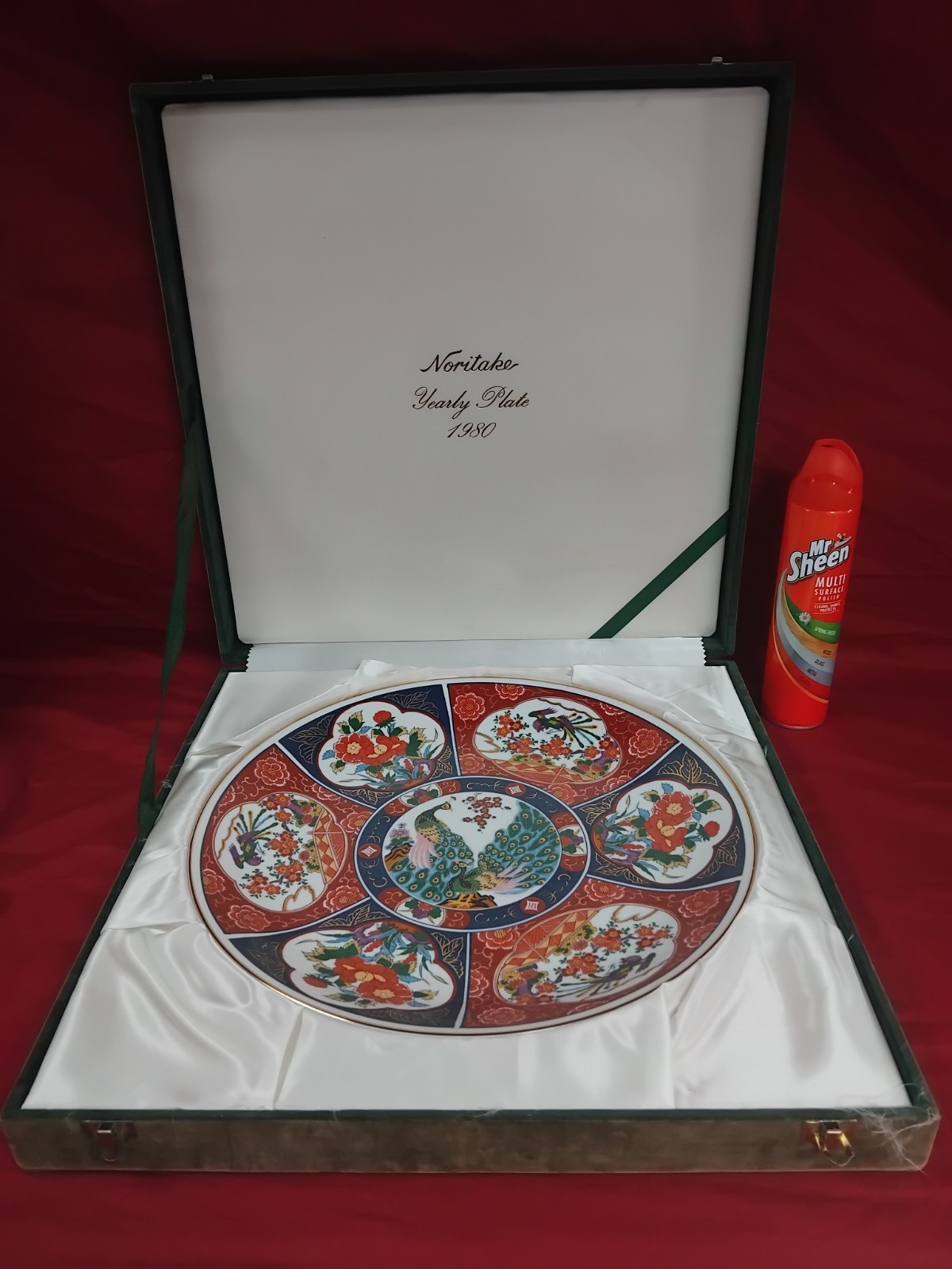Noritake Japanese Yearly Display Plate 1980 Rare Item Cased