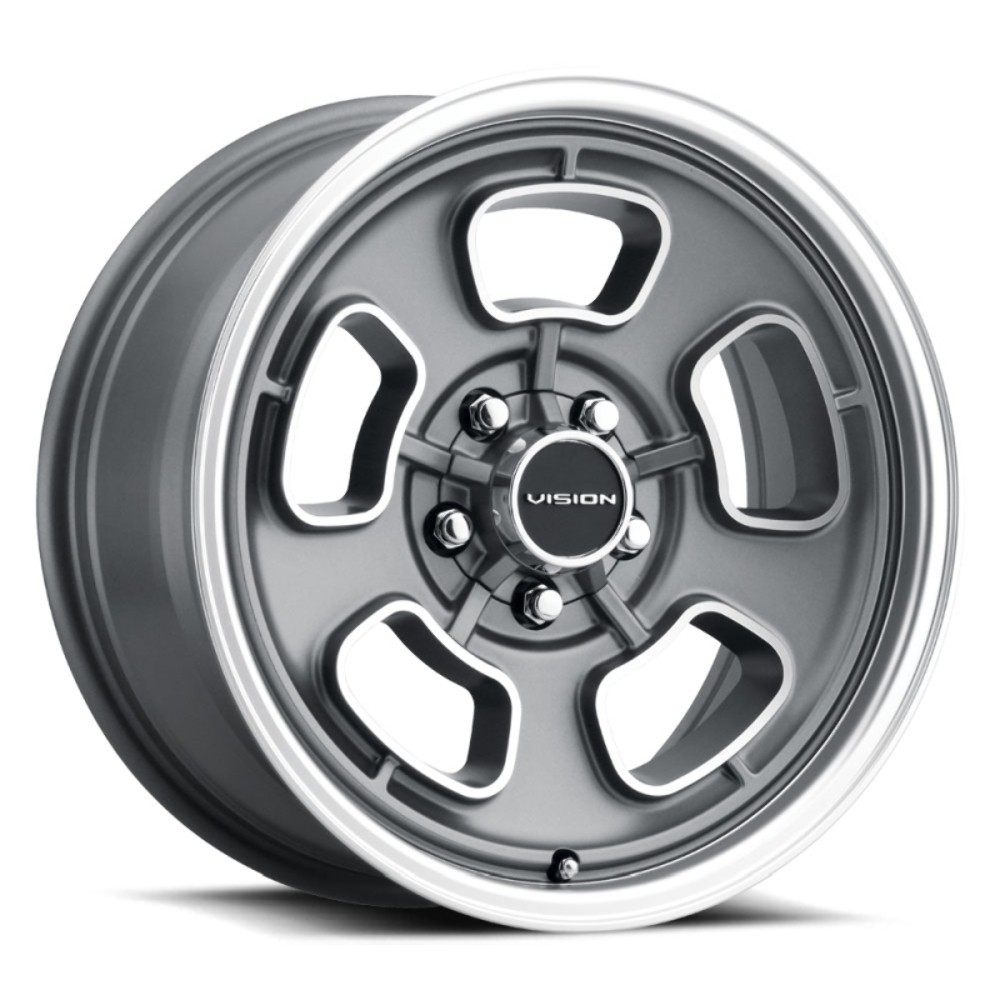 Vision Wheel 148 Shift 15x8 5x4.5 0mm Satin Gray/Machined 148-5865SGMF0