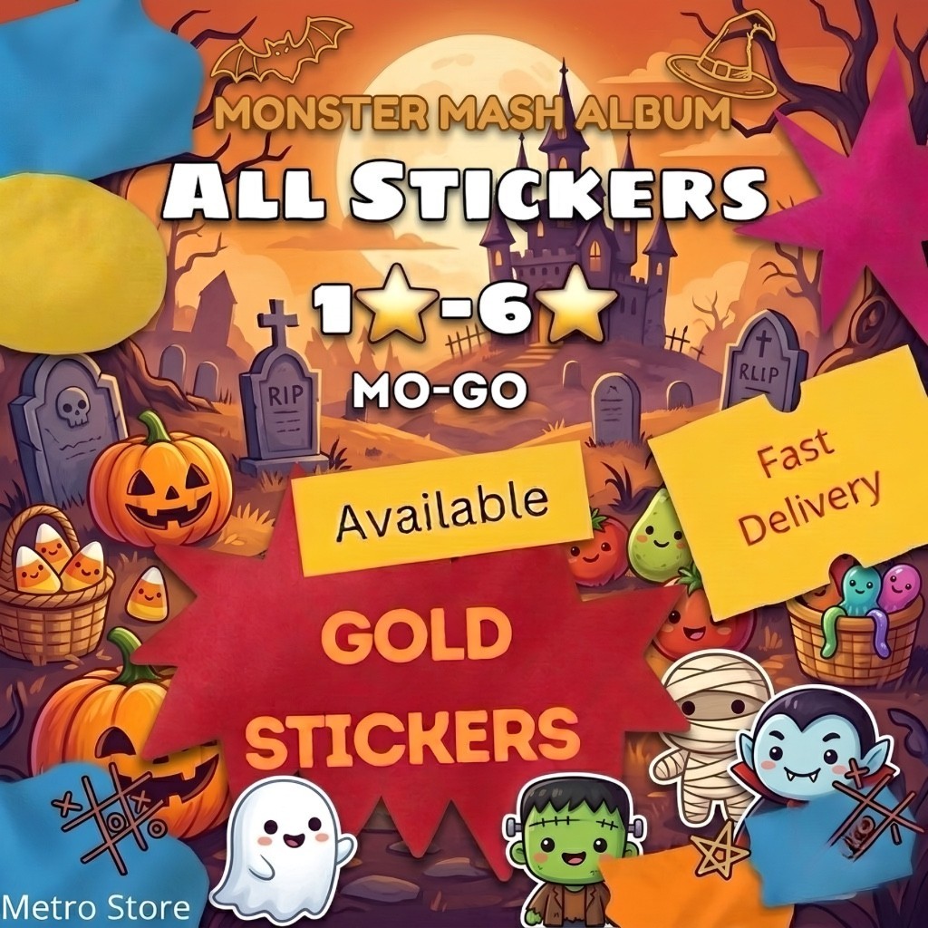 MONOPOLY STICKERS GO 1⭐ - 6⭐ ALL STICKERS AVAILABLE⚡FAST SENDING  MOGO GOLD