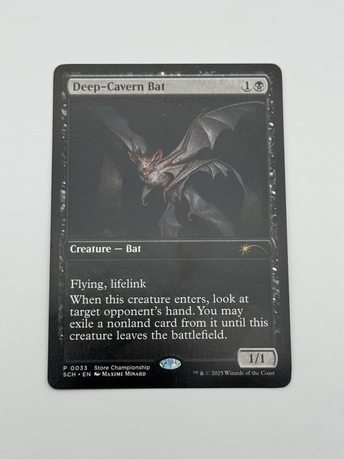 Deep-Cavern Bat - SCH #0033 - Store Championship Promo 2025 MTG Magic Nm