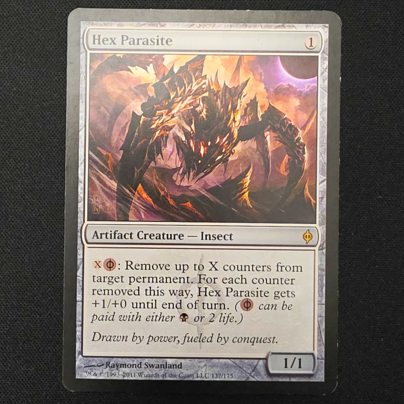 Hex Parasite 137 Regular Rare Artifact Creature New Phyrexia 2011 English Hex Parasite 137 Regular Rare Artifact Creature New Phyrexia 2011 English