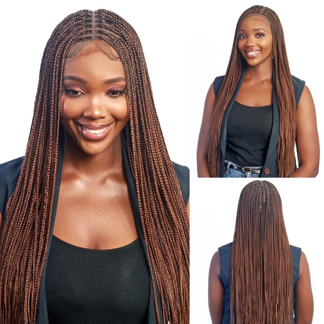 Braids Braid Wig - Micro Knotless Braided Wigs Black Women, 360 - 32\