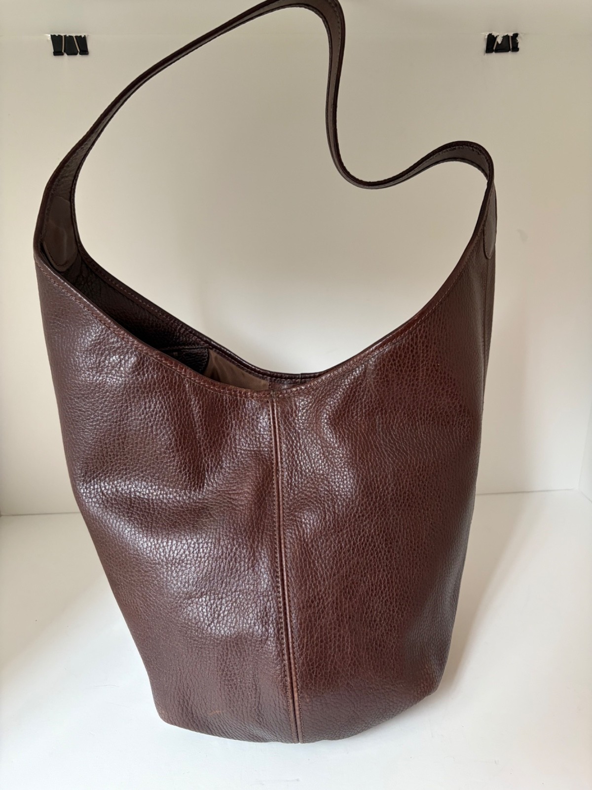 Brahmin Brown Drawstring Bucket (Round bottom) Shoulder Bag Brahmin Brown Drawstring Bucket (Round bottom) Shoulder Bag