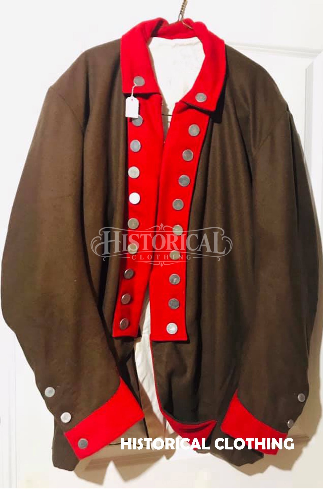 Revolutionary War 18th Century Regimental Coatee Pointed Cuffs