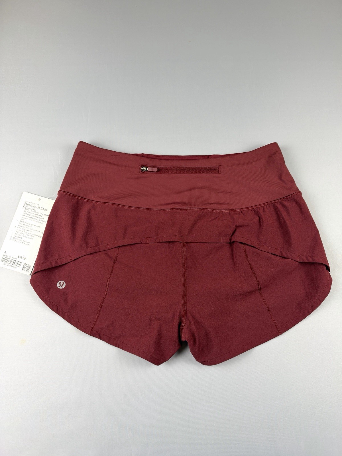 Lululemon Speed Up High Rise Lined Short Red 2.5” Size 6 W7BEXS New