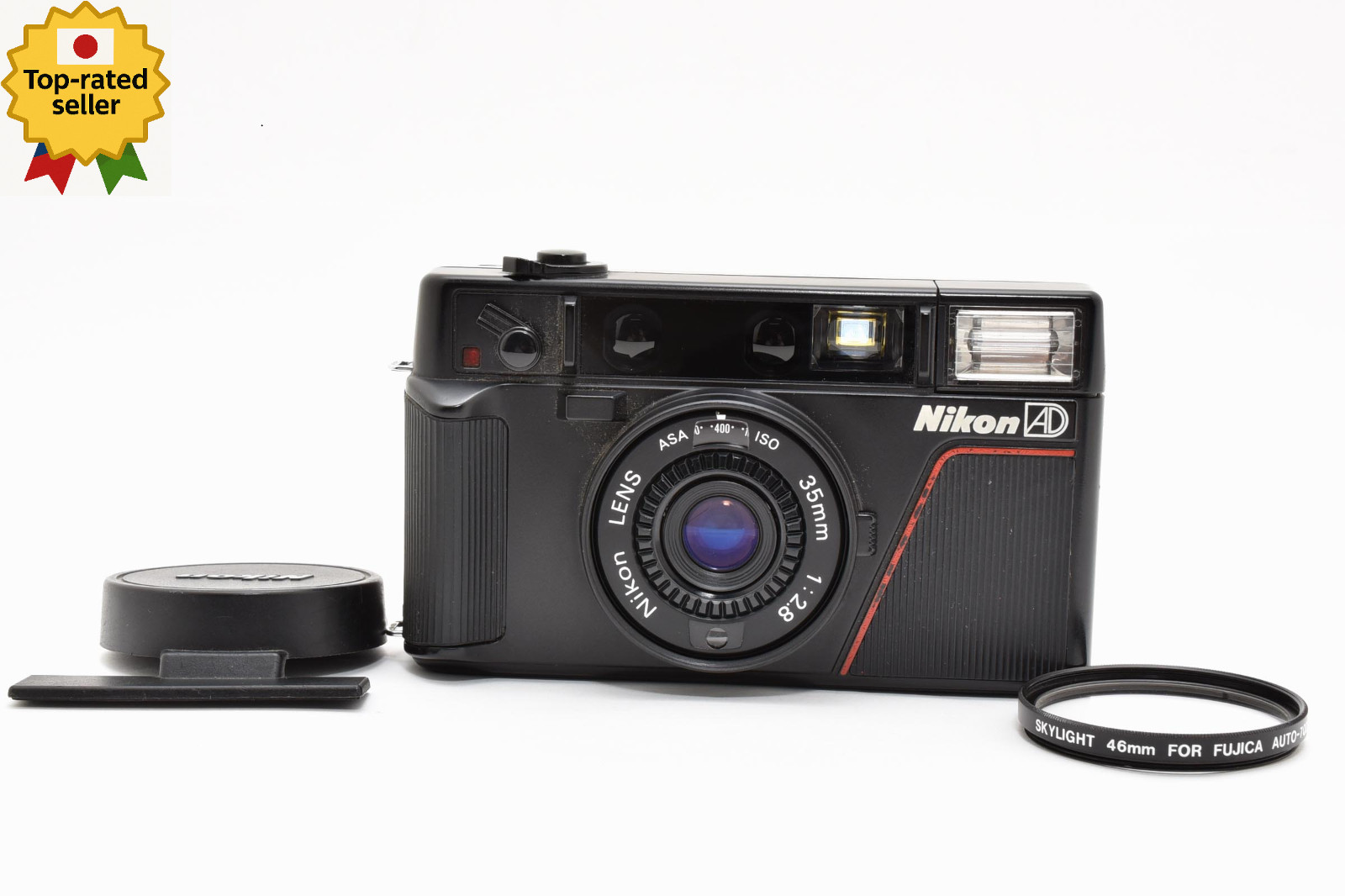 [EXC+5] Nikon L35AD ISO 400 Pikaichi 35mm Point & Shoot Film Camera From JAPAN
