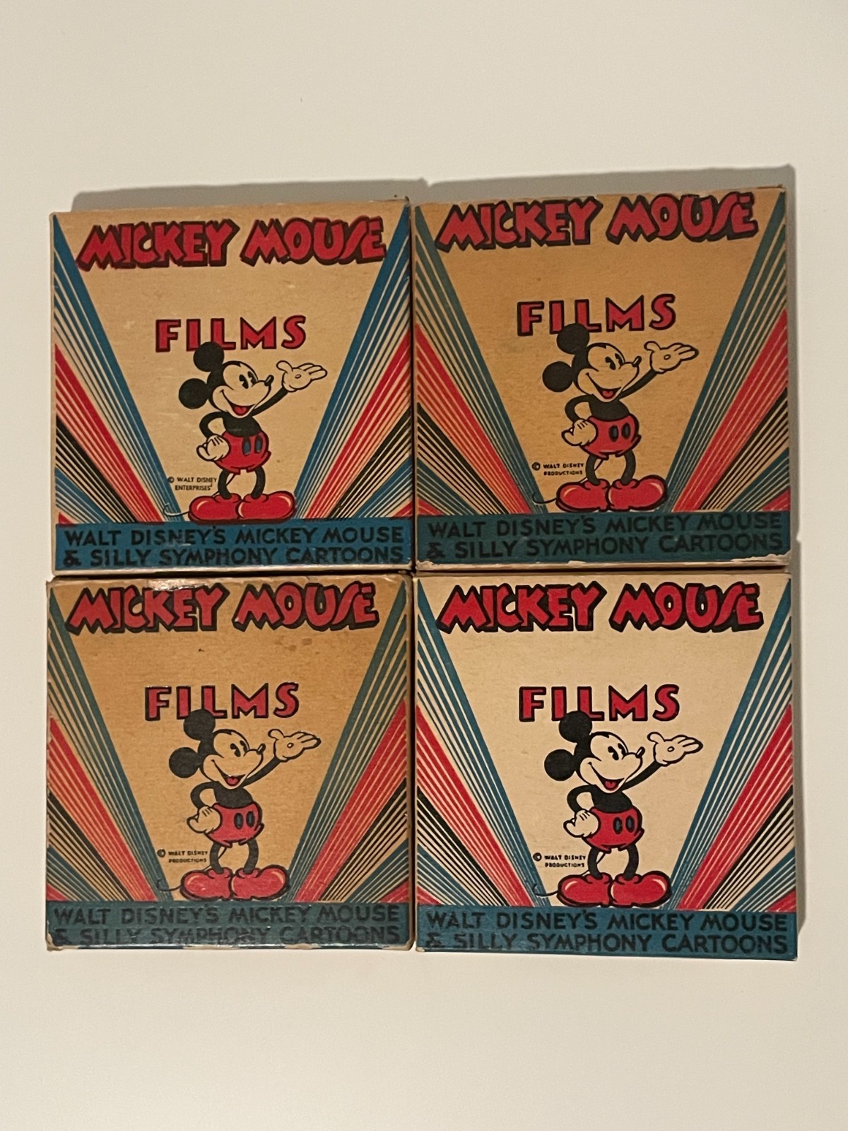 VTG 1930\'s Walt Disney\'s Mickey Mouse & Silly Symphony 8mm Film Reel *LOT OF 4* VTG 1930\'s Walt Disney\'s Mickey Mouse & Silly Symphony 8mm Film Reel *LOT OF 4*