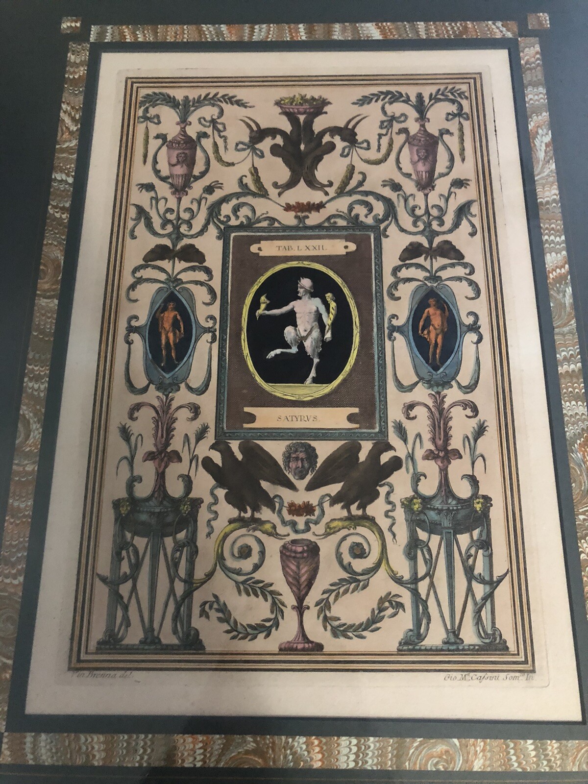 Set of Four Giovanni Maria Cassini Hand Colored Engravings-1781 Set of Four Giovanni Maria Cassini Hand Colored Engravings-1781