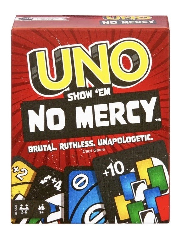 mattel UNO Show em No Mercy Card Game for Kids, Adults & Family Night, Parties
