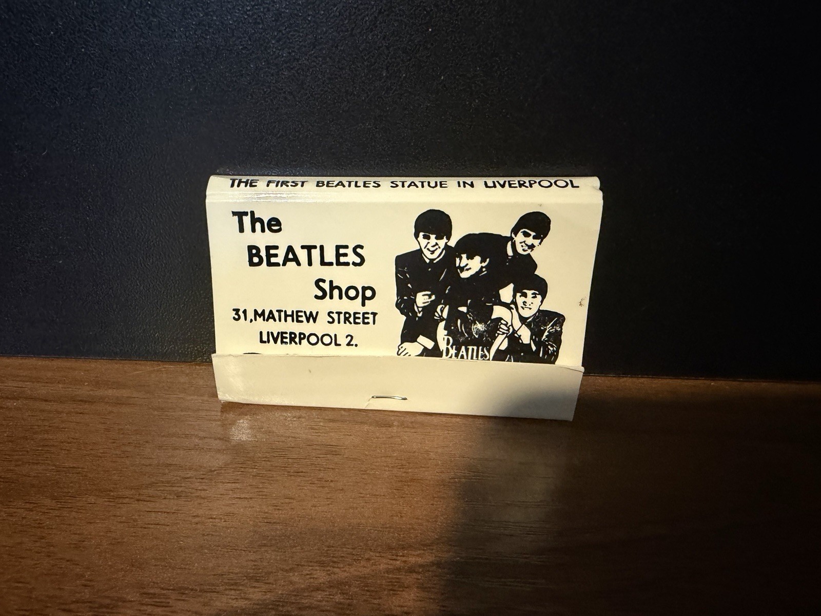 Vintage The Beatles Shop Liverpool Promotional Matchbook New Never Struck Rare Vintage The Beatles Shop Liverpool Promotional Matchbook New Never Struck Rare