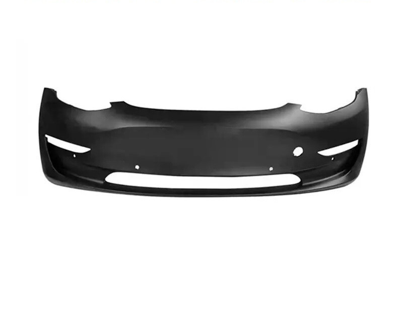 Front Bumper Cover With Sensor Holes For Tesla Model 3 2017-2022 - Primed Front Bumper Cover With Sensor Holes For Tesla Model 3 2017-2022 - Primed
