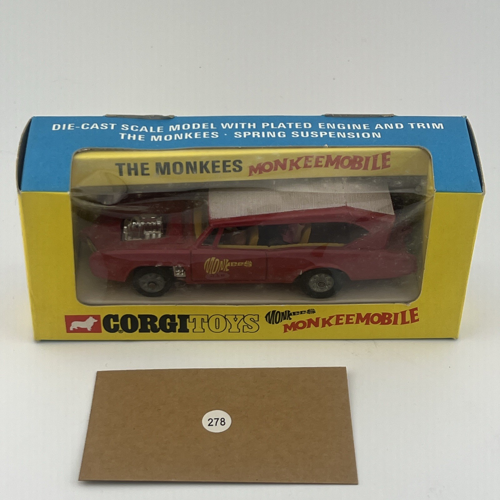 1968 Original Corgi Toys Number 277 The Monkees Monkeemobile 1968 Original Corgi Toys Number 277 The Monkees Monkeemobile