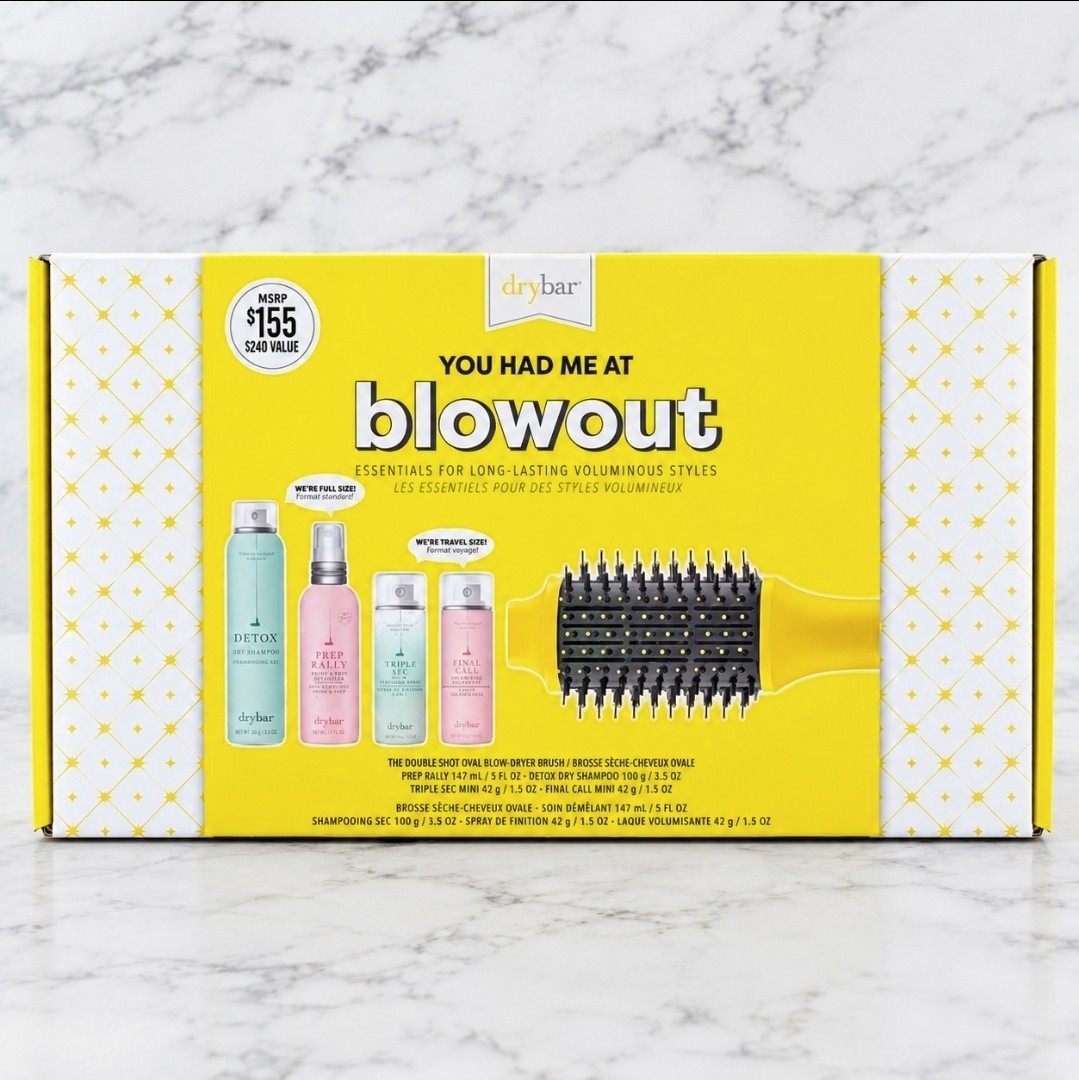 Drybar You Had Me at Blowout Essentials For Long Lasting Voluminous Hair NIB