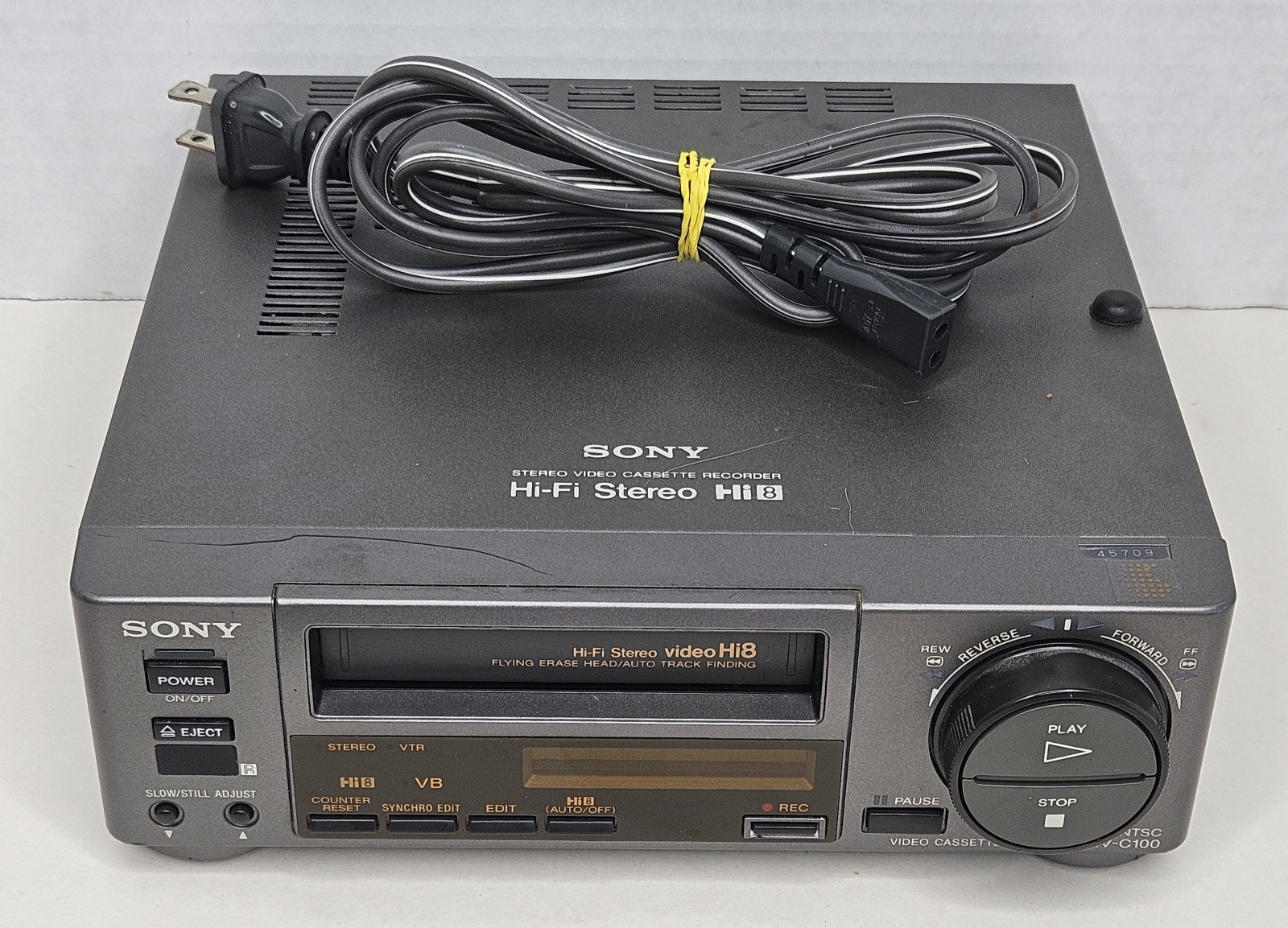 Sony EV-C100 Video Hi8 VCR Cassette Recorder – For Parts/Repair Read