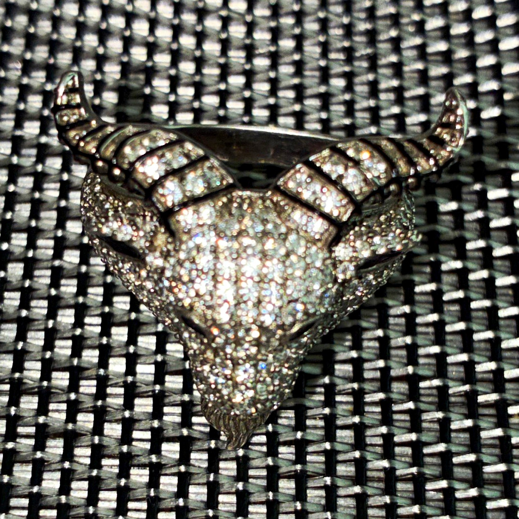Anillo de diamantes en plata925 size 9