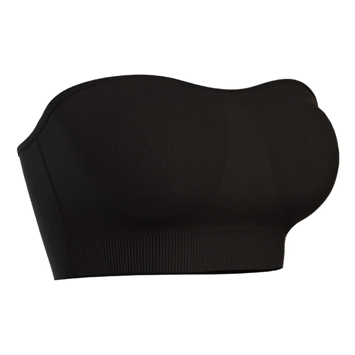 Women Padded Bra Tube Top Seamless Bandeau Strapless Bralette Stretch Intimates
