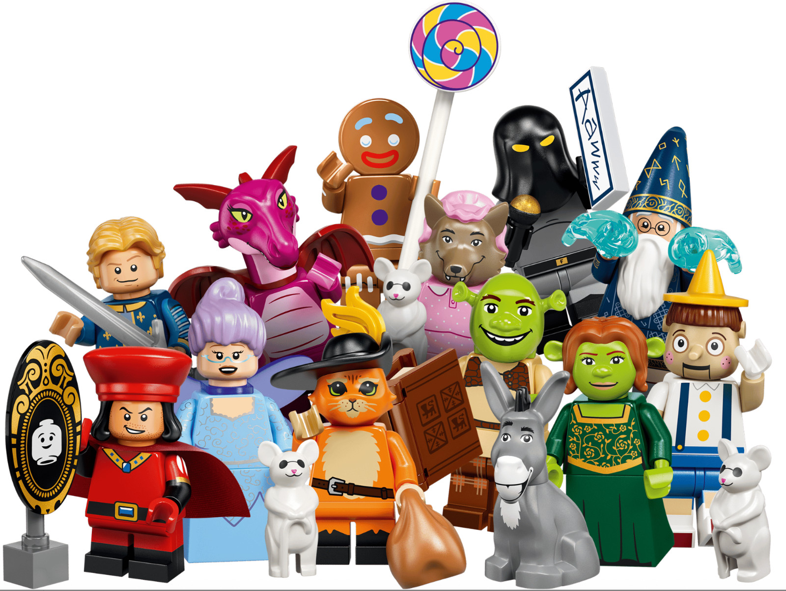 Lego New Complete Set of 12 Series Shrek CMF Minifigures 71053 Figs Figures