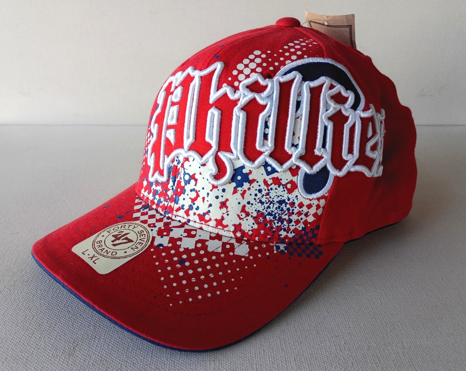 PHILADELPHIA PHILLIES 47 BRAND FLEXFIT CAP HAT SIZE L - XL NEW RARE STYLE