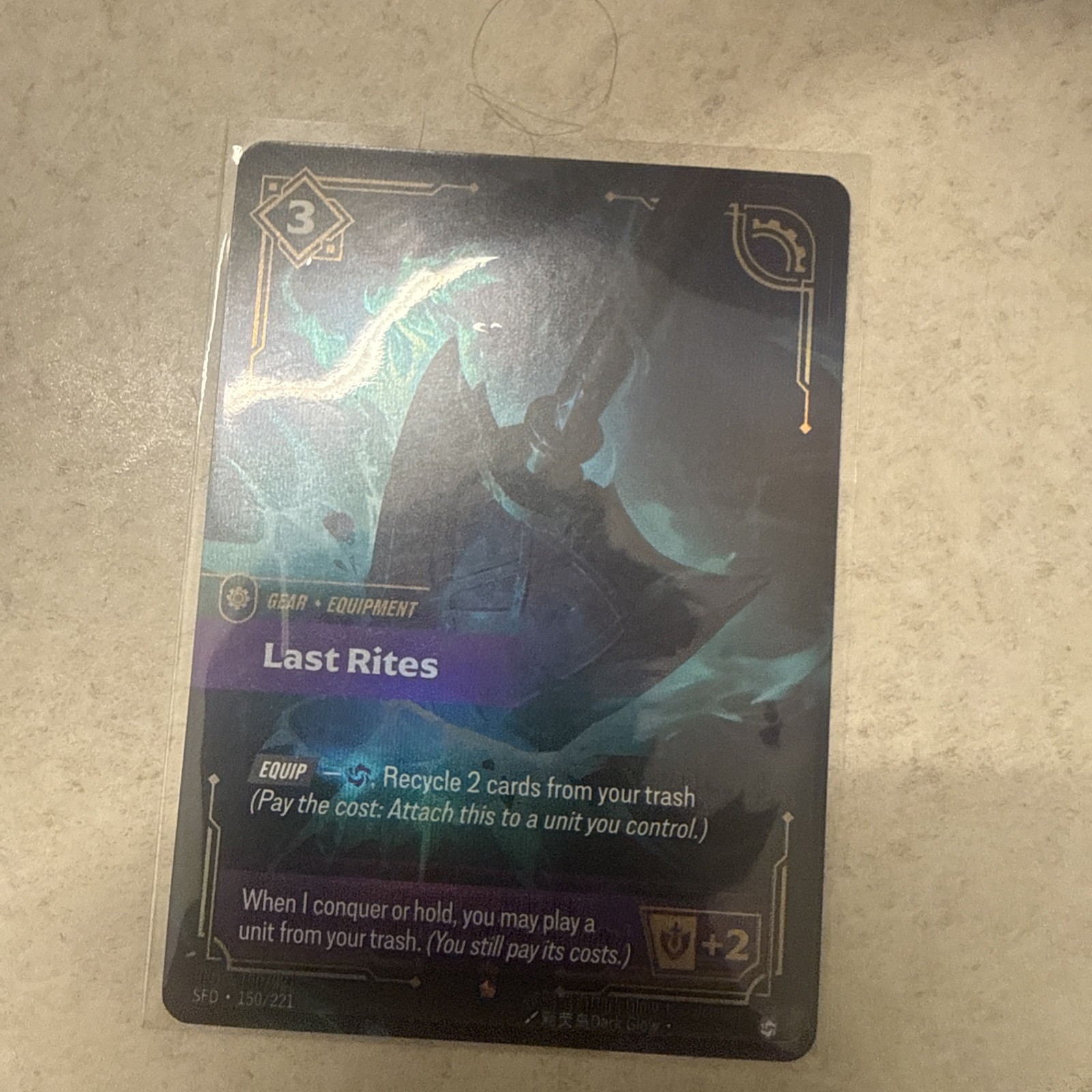 Last Rites 150/221 Epic Spiritforged (SFD) Riftbound Foil NM