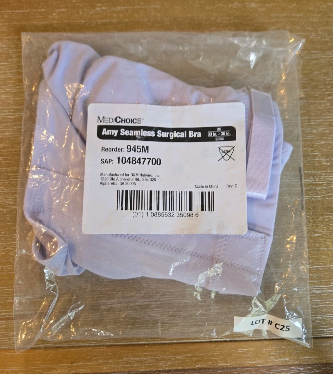 MediChoice Amy Seamless Surgical Bra, Size M, Lilac 945M Post-Surgery Mastectomy MediChoice Amy Seamless Surgical Bra, Size M, Lilac 945M Post-Surgery Mastectomy