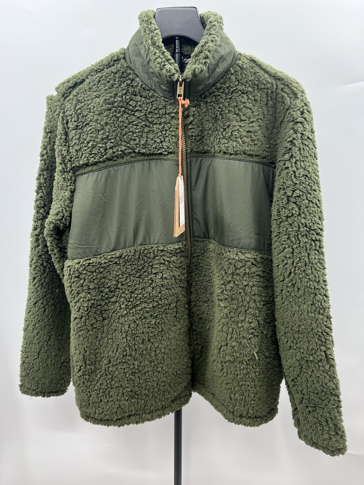 Weatherproof Vintage Sherpa Fleece Jacket Olive Green Deep Depths Mens XL Weatherproof Vintage Sherpa Fleece Jacket Olive Green Deep Depths Mens XL