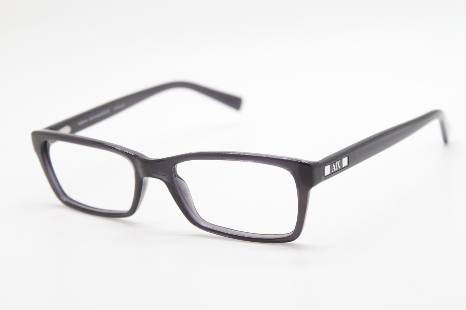 NEW ARMANI EXCHANGE AX 3007 8005 GREY BLACK AUTHENTIC EYEGLASSES 53-17