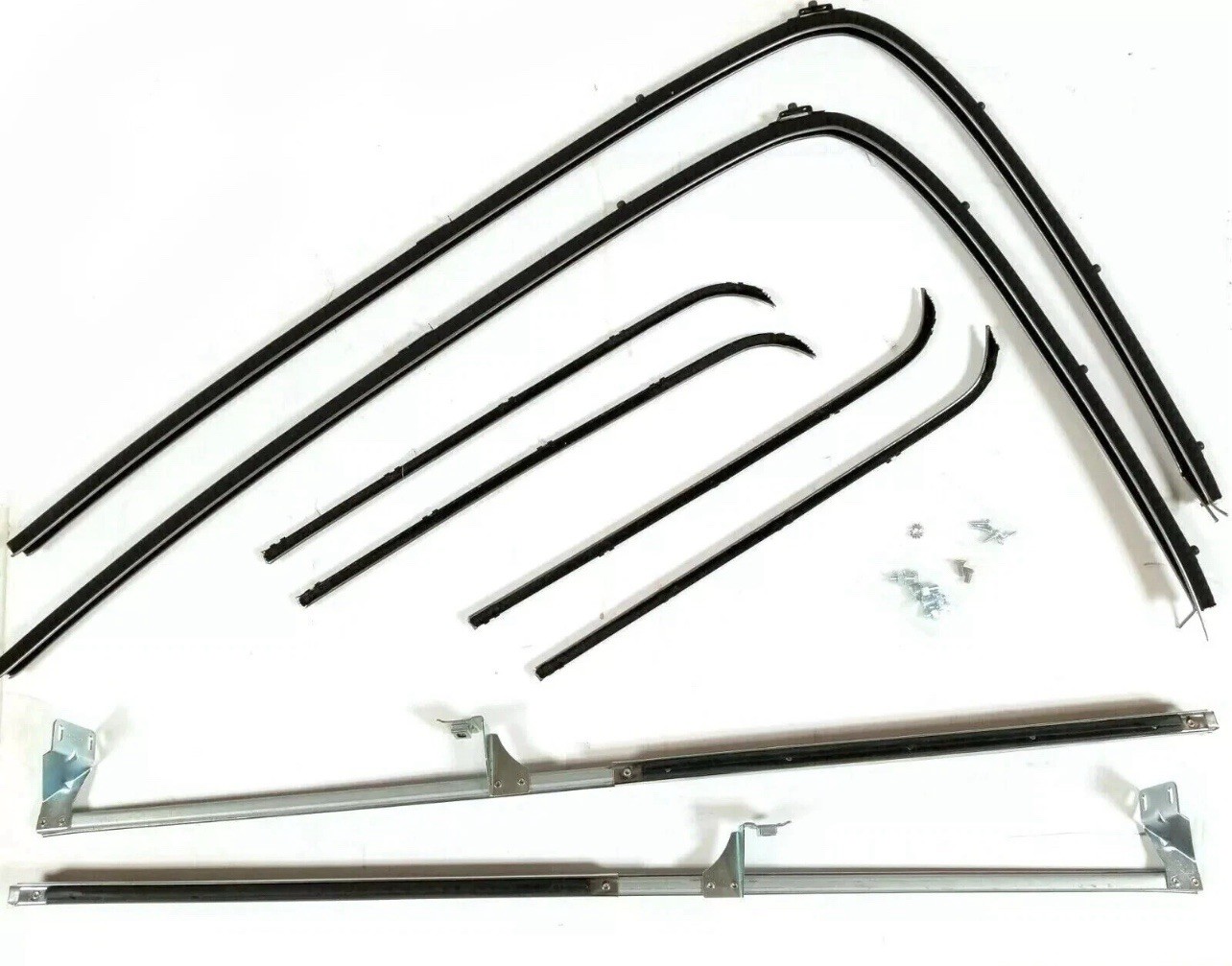 1953 1954 1955 Ford Pickup Truck Front Door Window Channel Kit Does Both Doors 1953 1954 1955 Ford Pickup Truck Front Door Window Channel Kit Does Both Doors