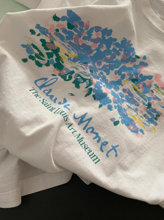 Vintage 90's Monet Art Museum Short Sleeve T- Shirt Full Size S-234XL MO273