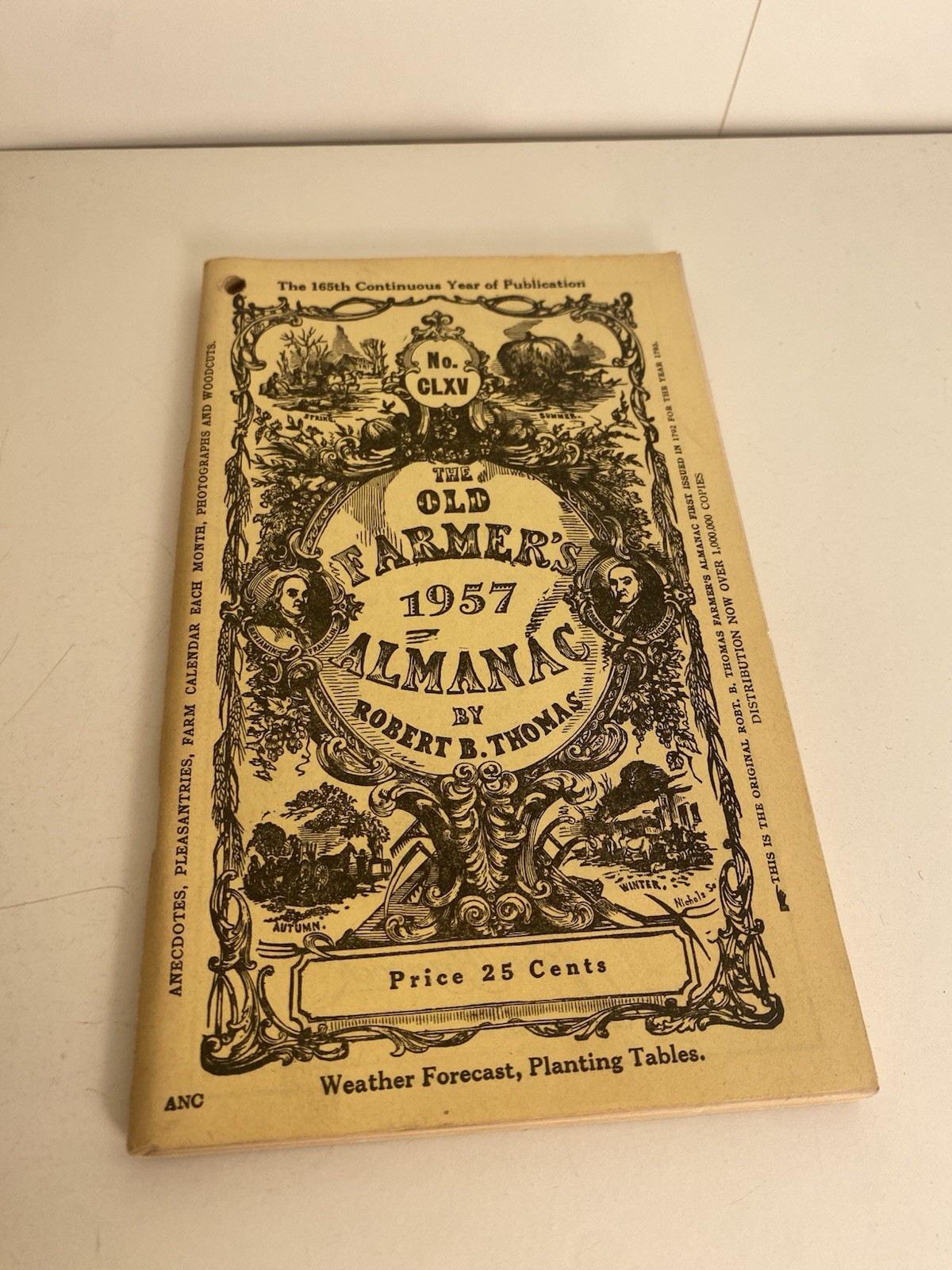 Antique 1957 Old Farmers Almanac Antique 1957 Old Farmers Almanac