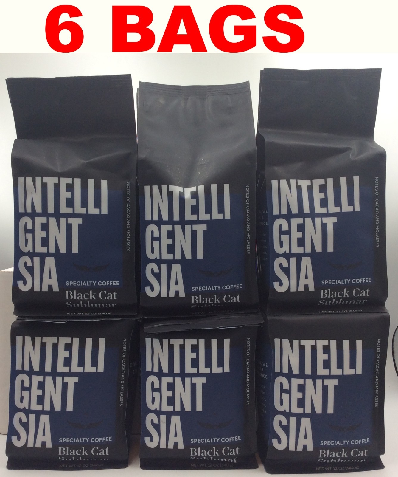 Intelligentsia Black Cat Sublunar Espresso Whole Bean Coffee, 12oz, DEC/2026