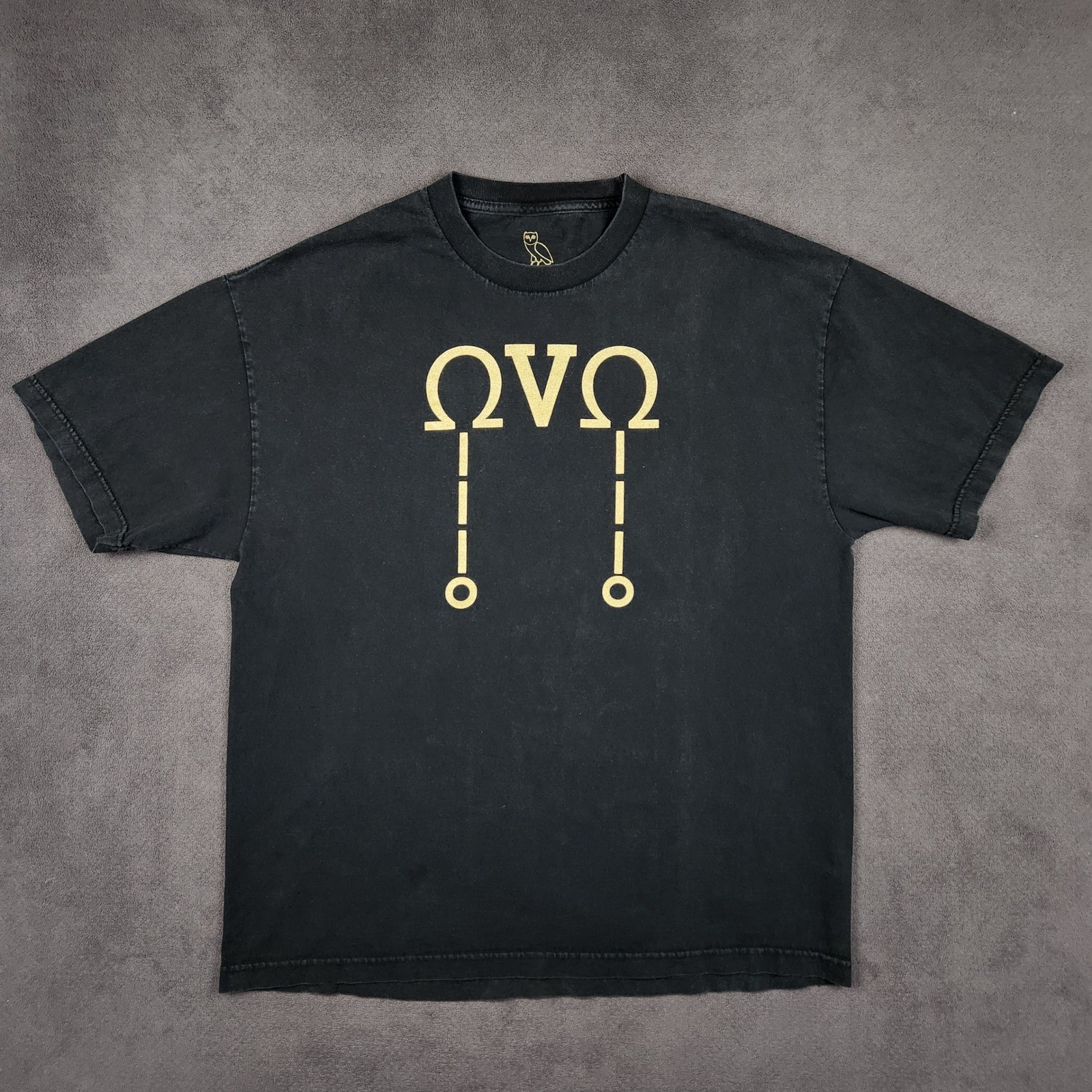 OVO Octobers Very Own Drake Shirt Mens XL Black Omega Graphic Short Sleeve Tee