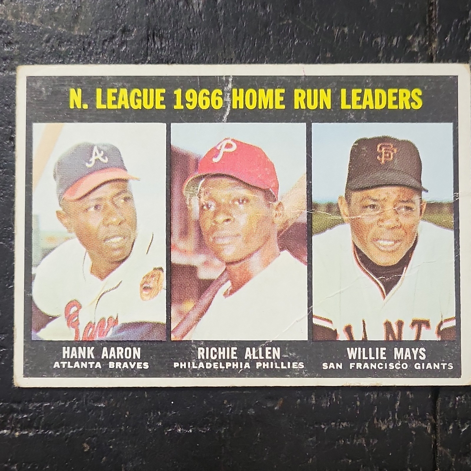 Topps 1967 Topps - #244 N. League 1966 HR Leaders - Aaron Allen Mays 🔥🔥🔥 Topps 1967 Topps - #244 N. League 1966 HR Leaders - Aaron Allen Mays 🔥🔥🔥