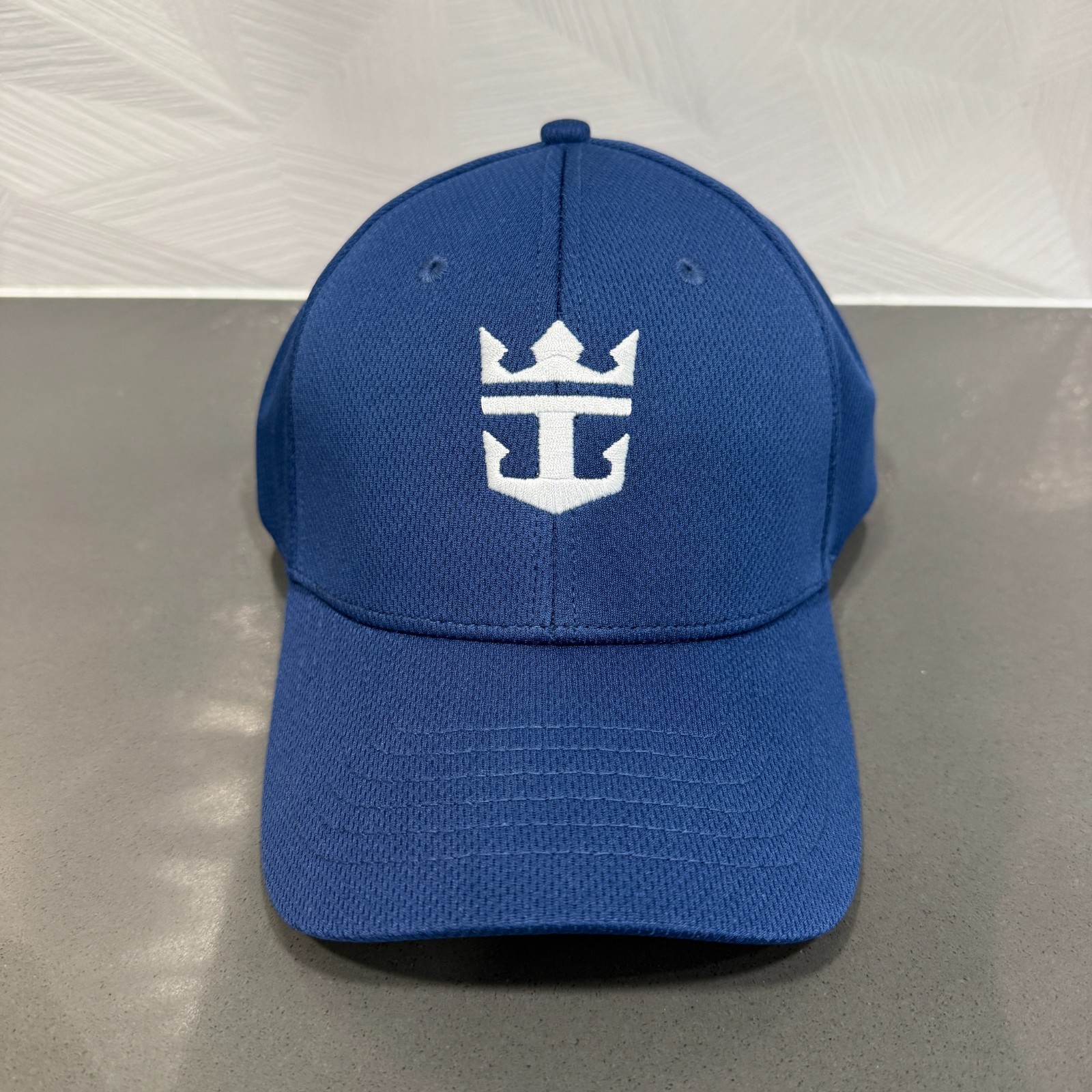 NEW Royal Caribbean Cruise Performance Hat Cap Navy Blue Crown Anchor Adjustable