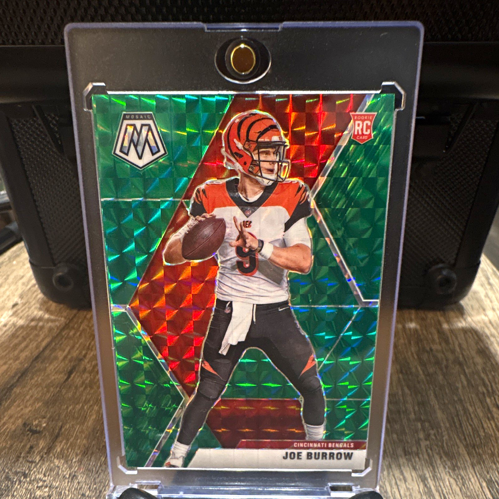 2020 Panini Mosaic Joe Burrow Rookie Green Mosaic Prizm #201 Bengals 2020 Panini Mosaic Joe Burrow Rookie Green Mosaic Prizm #201 Bengals
