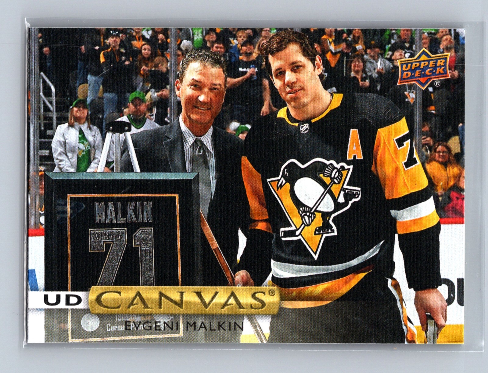 2019-20 Upper Deck - Ud Canvas Evgeni Malkin #C44 w/Mario Lemieux 2019-20 Upper Deck - Ud Canvas Evgeni Malkin #C44 w/Mario Lemieux