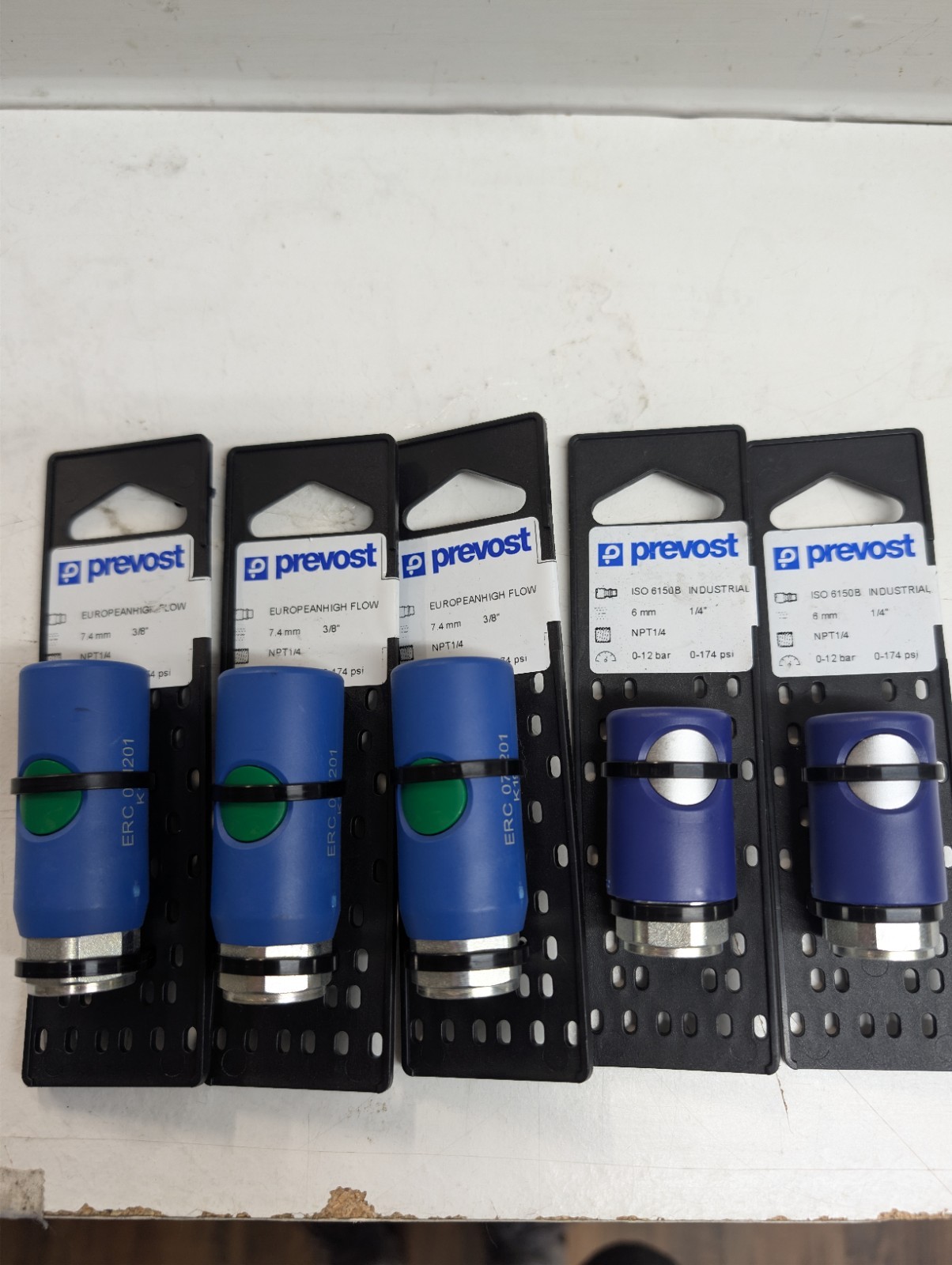 Prevost ERC 071201CP(2) + 061201CP(3)  High-Flow Quick Couplers NEW