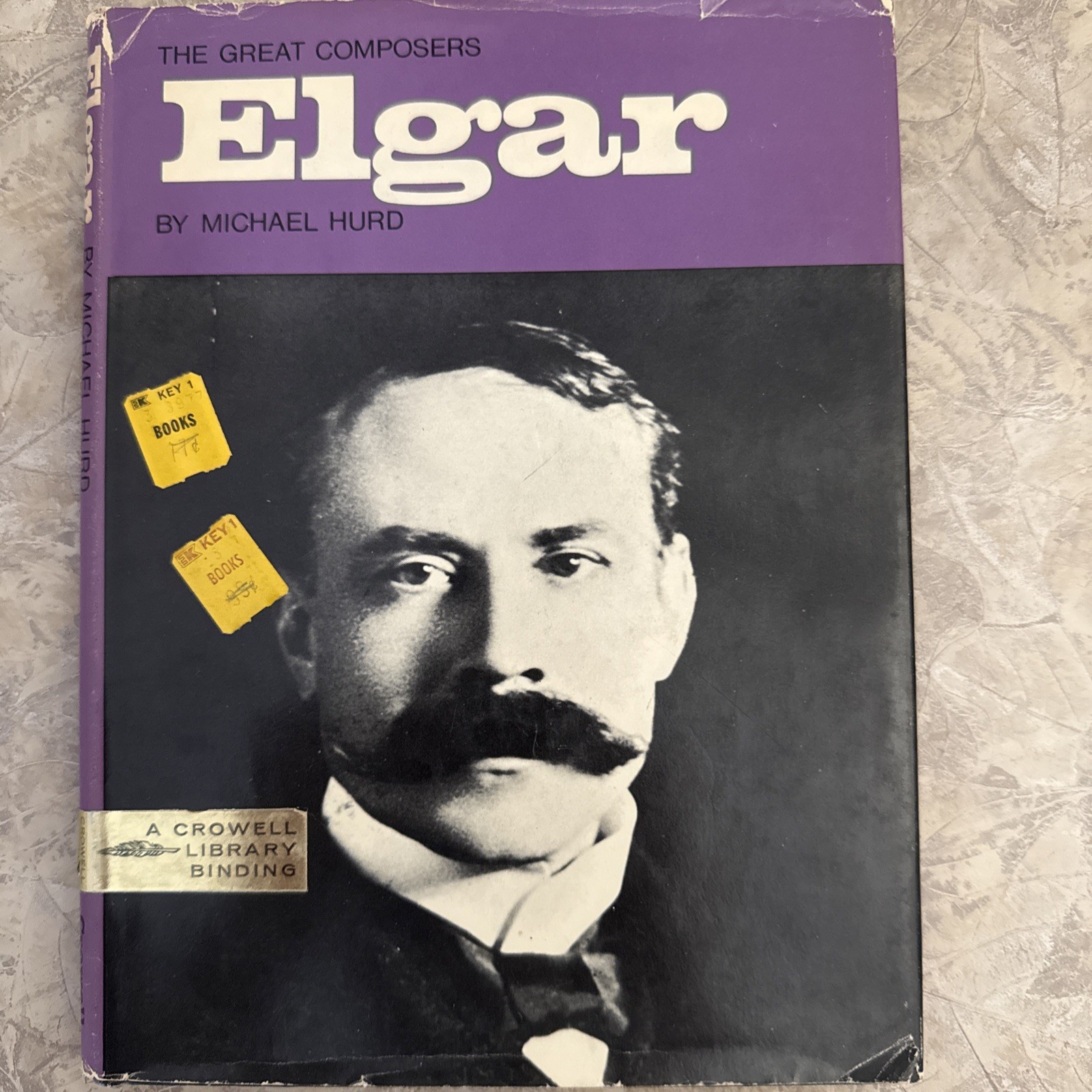 Elgar Michael Hurd The Great Composers Series 1969 Crowell Library Binding