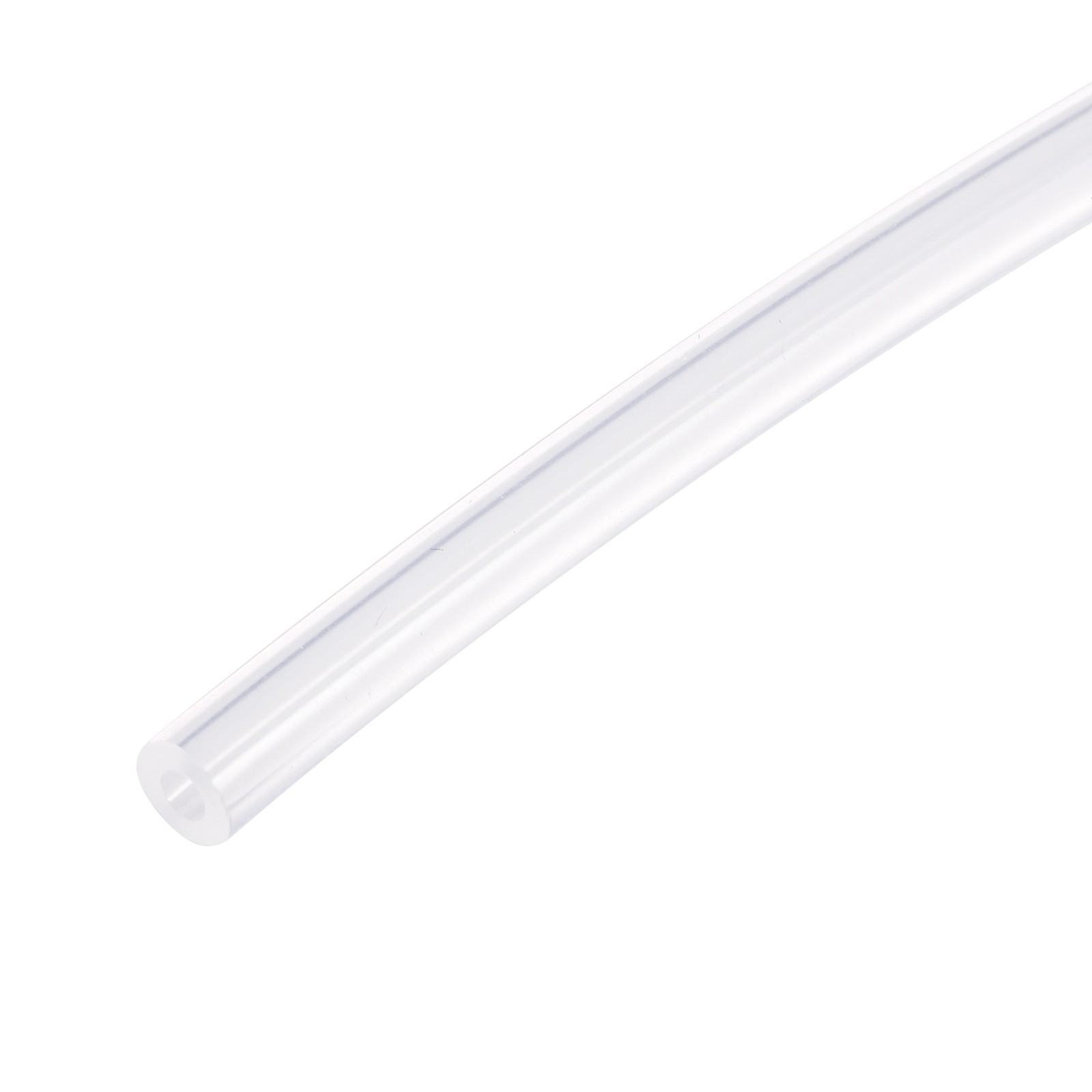 PTFE Tube Hose Insulating High Temperature 0.8mm ID 1.6mm OD 4.92ft Transparent