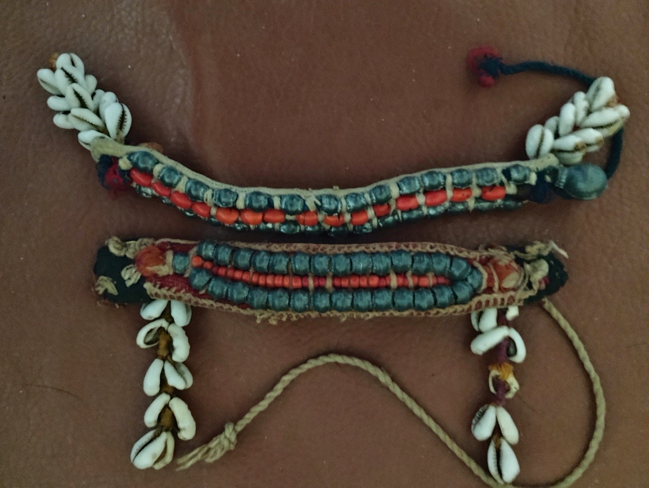 Banjara Bracelet/Armlet with Ties, Beading, Shells Vintage Banjara Bracelet/Armlet with Ties, Beading, Shells Vintage