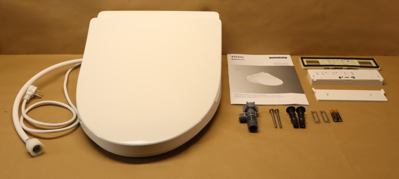 TOTO T1SW2491#01 WASHLET Elongated Bidet Seat SoftClose Lid Cotton White