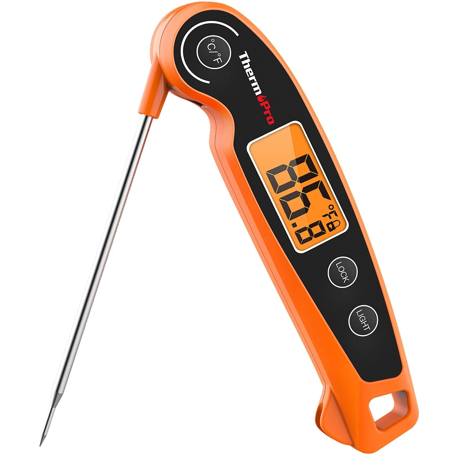 TempPro TP605W Instant Read Meat Thermometer Waterproof Backlit Foldaway Probe TempPro TP605W Instant Read Meat Thermometer Waterproof Backlit Foldaway Probe