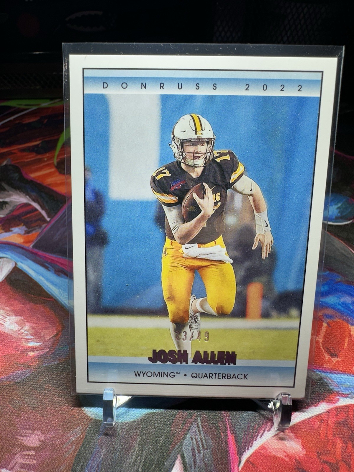2022 Panini Chronicles Draft Picks Donruss Retro Purple /49 Josh Allen #21