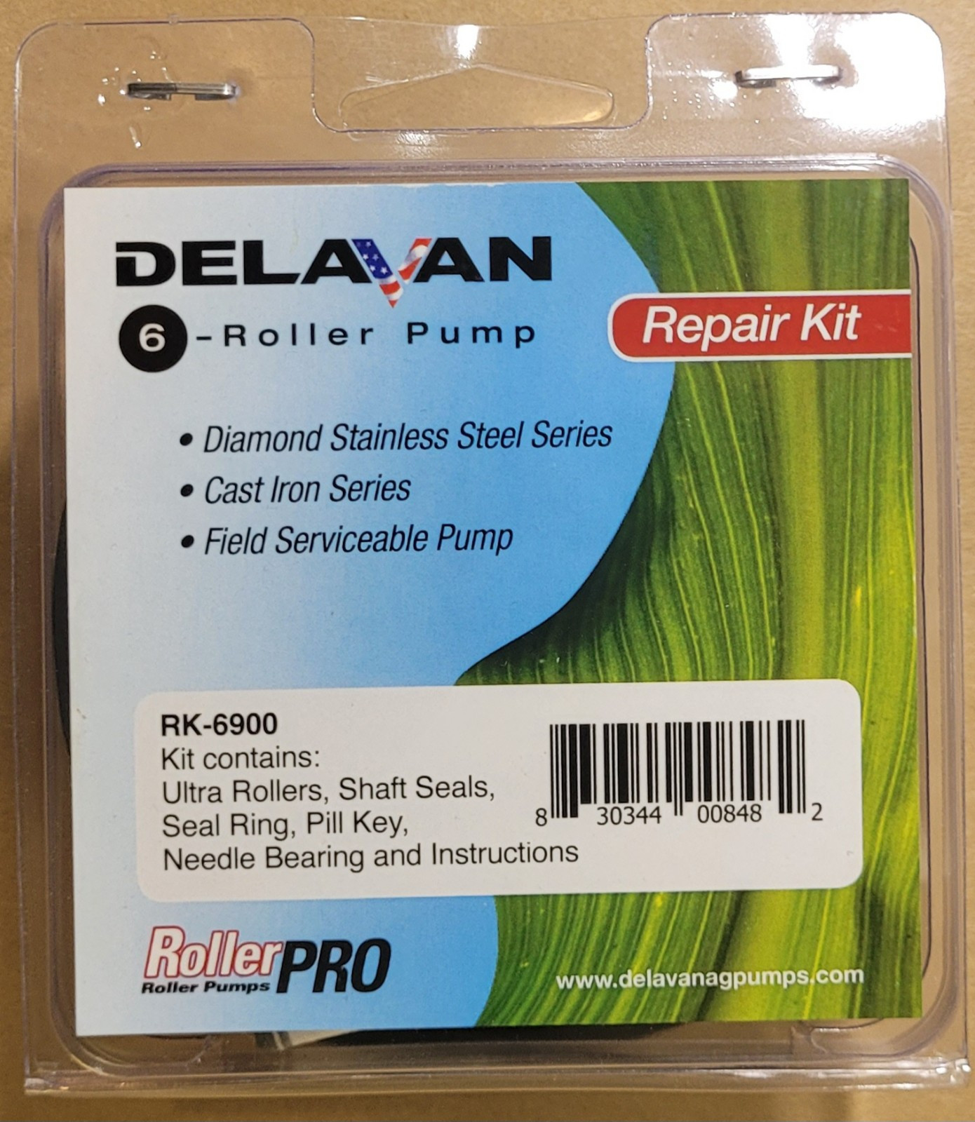 DELAVAN RollerPRO® 6 Roller Pump Repair Kit RK-6900 * NEW SEALED *